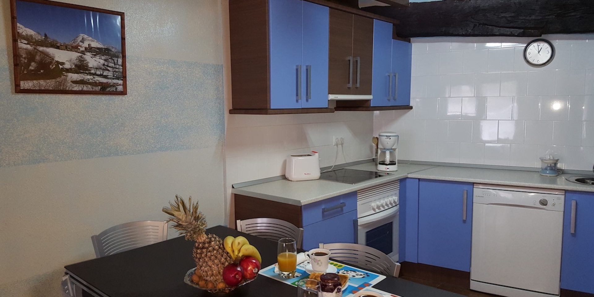 Cocina azul